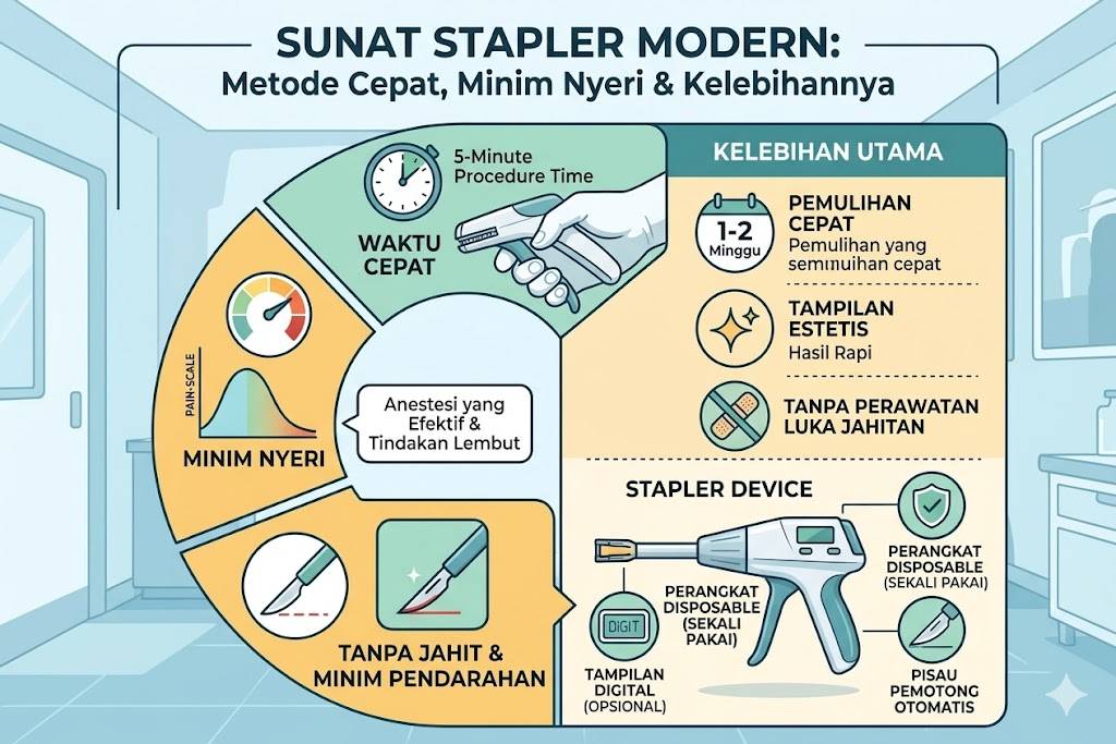 Sunat Stapler Modern: Metode Cepat, Minim Nyeri & Kelebihannya