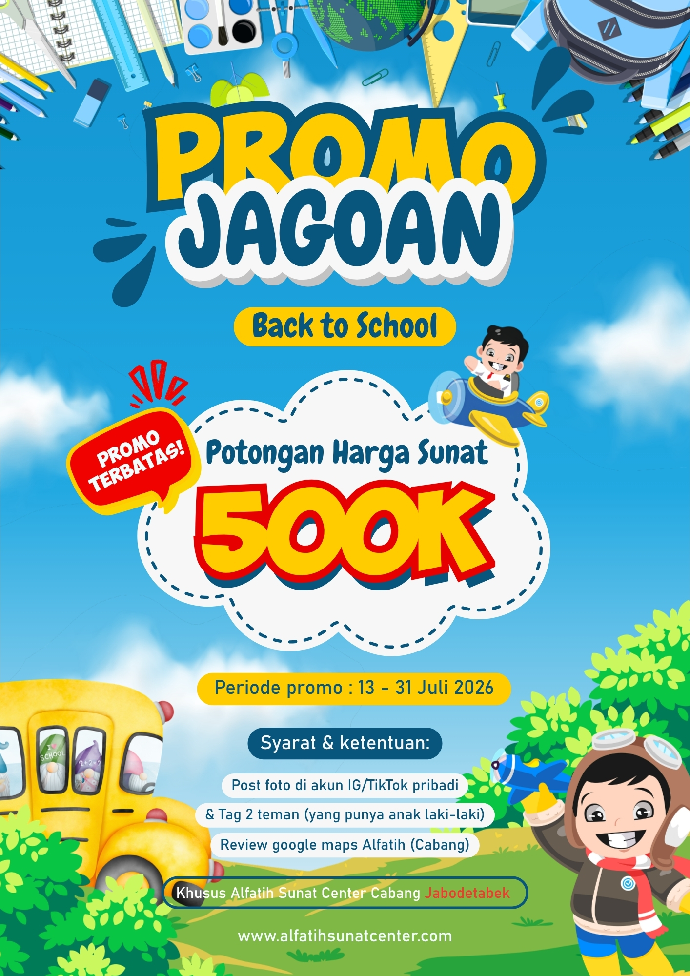 Promo Back to School - AREAJABODETABEK