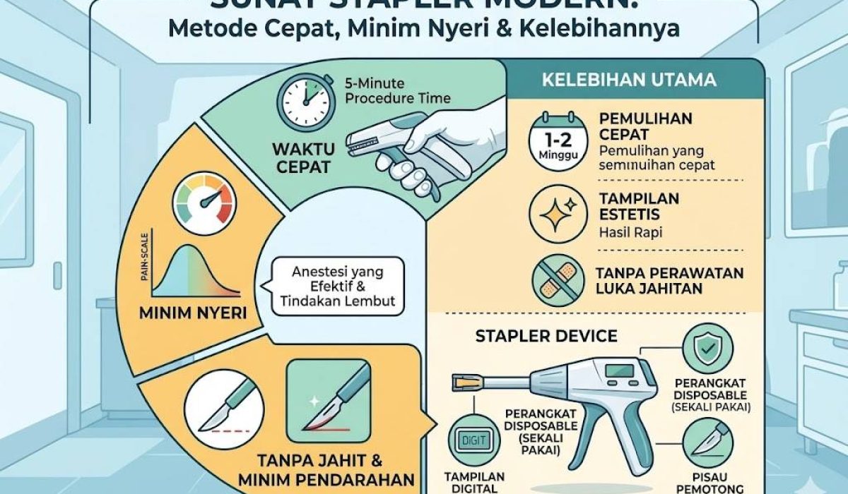 Sunat Stapler Modern: Metode Cepat, Minim Nyeri & Kelebihannya
